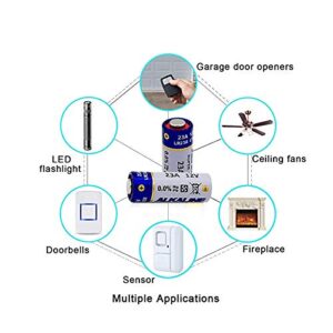 MJKAA 10 Count A23 23a 12 Volt Battery for Garage Doors Opener, Doorbells Remotes MN21 23GA GP23AE A23S LR23A L1028