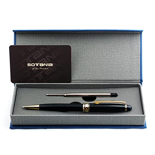 Free Engraving - Personalized Roller Ballpen, Ballpoint pen, Ball pen, Refillable Pens, Retractable Medium Refill Pen Black Ink, Custom Gifts for Men, Women, Classy Gift Box, Free Customization