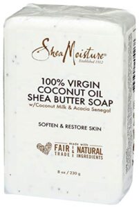 shea moisture 100% virgin oil butter soap, coconut, 8 oz (u-bb-2690)
