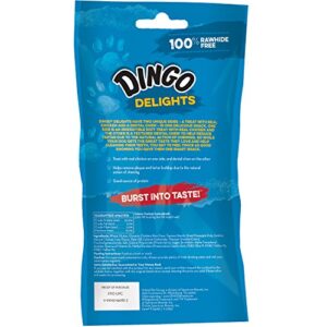 Dingo Delights, 100% Rawhide Free Treat, Chicken, 9-Count