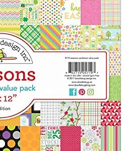 DOODLEBUG 5719 Value Kit Cardstock 12"X12", 50 Sheets