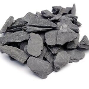 Natural Slate Stone -1/2 to 1 inch Stones for Miniature or Fairy Garden, Aquarium, Model Railroad & Wargaming (1)