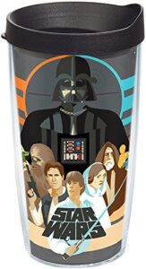 tervis made in usa double walled star wars insulated tumbler cup keeps drinks cold & hot, 16oz, classic group