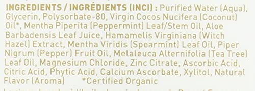 Desert Essence Coconut Oil Mouthwash 16 fl oz Non-GMO, Gluten Free, Vegan, Cruelty Free, Sugar Free, Alcohol Free - Coconut Oil & Zinc Citrate - Eco-Harvest Tea Tree Oil - Coconut Mint