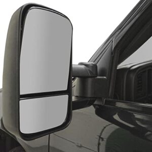 Trail Ridge Tow Mirror Manual Black Pair Set of 2 for GM C/K Pickup SUV