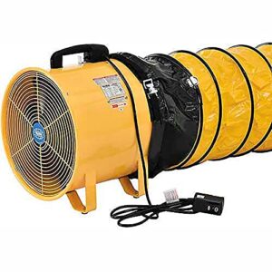 global industrial 16" portable ventilation fan with 16' flexible duct