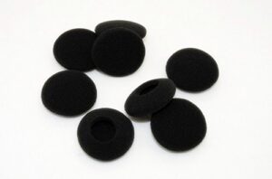 yunyiyi 4 pairs replacement earpads foam ear pads sponge cushions cover cups compatible with sony mdr-q21 q22 q23 q38 q21lp q68 bt140q q50 q55 g73 headphones headset earphones