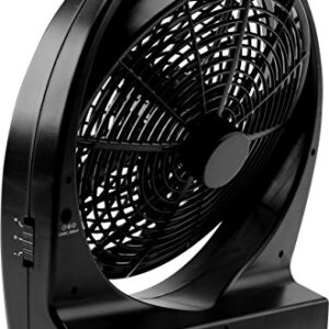 O2COOL Fan 10 inch Battery or Electric Operated Indoor/Outdoor Portable Fan with ac adapter, Tilts 90 Degrees