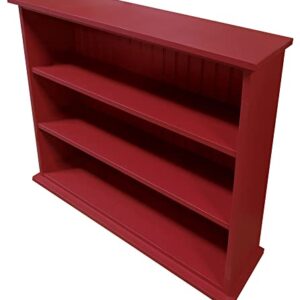 Sawdust City Solid Wood Hall Bookcase (Solid - Red)