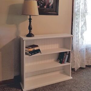 Sawdust City Solid Wood Hall Bookcase (Solid - Red)