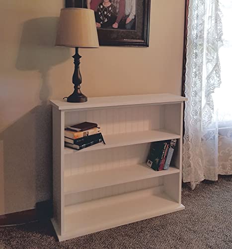 Sawdust City Solid Wood Hall Bookcase (Solid - Red)