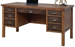 martin furniture heritage half pedestal desk