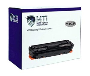 mti 410a micr compatible magnetic ink replacement for hp cf410a | hp color pro mfp m477fnw m477fdn m477fdw m452dn m452dw m452nw laser printer | check printing cartridge