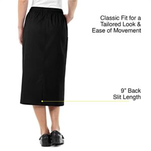 WonderWink WonderWORK Women’s Pull-On Cargo Skirt — Black, X Large