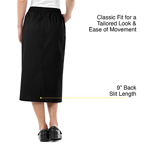 WonderWink WonderWORK Women’s Pull-On Cargo Skirt — Black, X Large