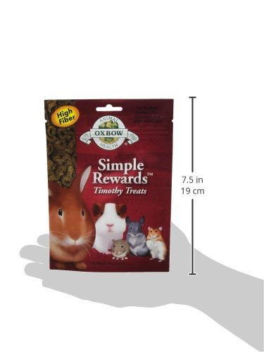 Simple Rewards Small Animal Treats 3 Flavor Variety Bundle (1) Each: Baked Apple Banana, Baked Bell Pepper, Timothy, 1.4-2 Ounces