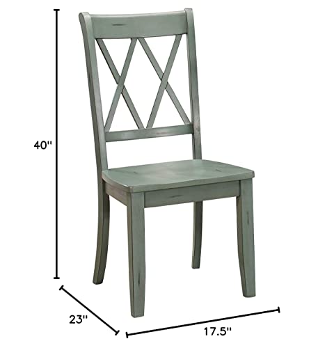 Homelegance Dining Chair (Set of 2), Teal