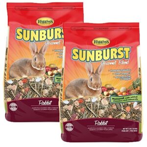 higgins sunburst gourmet food mix for rabbits net wt 6lb