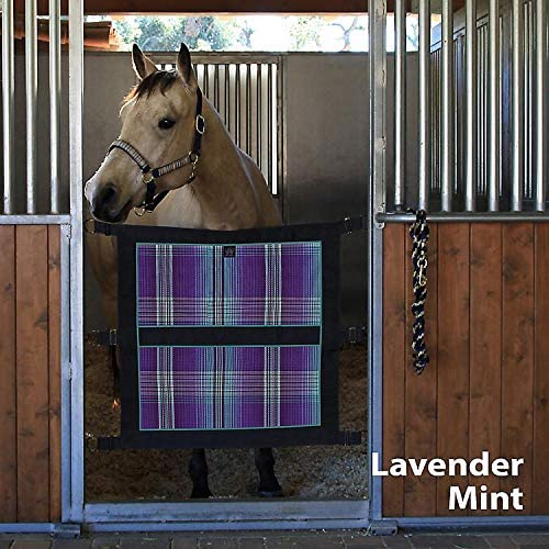 Kensington Stall Door Guard Lavender Mint Plaid