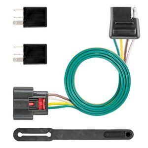 curt 56375 vehicle-side custom 4-pin trailer wiring harness, fits select chevrolet equinox , black