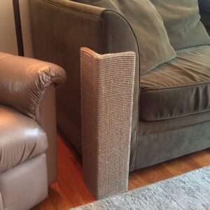 Sofa-Scratcher Squared' Cat Scratching Post & Couch-Corner/Furniture Protector (Beige)