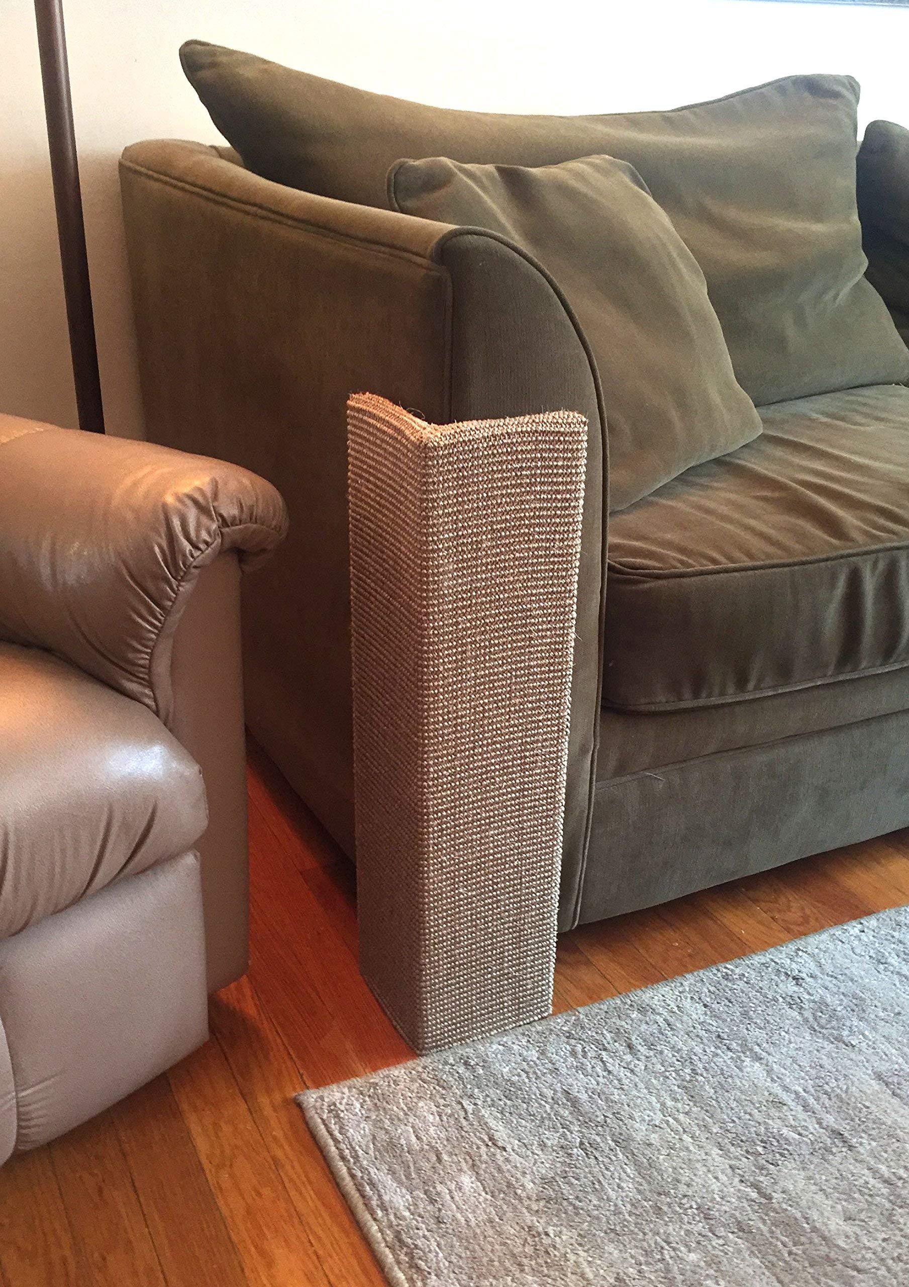 Sofa-Scratcher Squared' Cat Scratching Post & Couch-Corner/Furniture Protector (Beige)