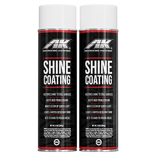 Advanced Kotings High Gloss Shine Coating Spray | Revives Dull Surfaces, UV Protectant, Vinyl, Rubber, Plastic, Easy Off-Road Clean-Up, ATV, UTV, Dirt Bikes Surfaces | Net Weight 12oz - 2 Pack