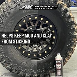 Advanced Kotings High Gloss Shine Coating Spray | Revives Dull Surfaces, UV Protectant, Vinyl, Rubber, Plastic, Easy Off-Road Clean-Up, ATV, UTV, Dirt Bikes Surfaces | Net Weight 12oz - 2 Pack