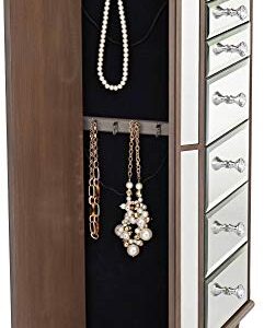 Vicenta 40 1/2" High 7-Drawer Mirrored Jewelry Armoire