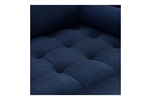 Inmod Matilde Velvet Sofa, Sapphire Blue