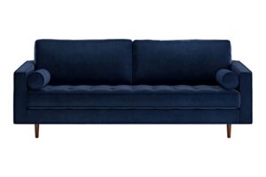 inmod matilde velvet sofa, sapphire blue