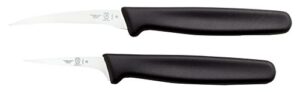 mercer culinary thai fruit carving knife set, 2 inch & 2.5 inch, black
