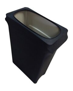 spandex & table linens slim jim stretch spandex trash can cover, 23 gallons black