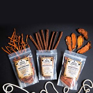 BRUTUS & BARNABY Thick Cut Sweet Potato Dog Treat Full Slices - Single Ingredient Dried Sweet Potato Dog Treats - Vegan Low Fat All Natural Dog Treats - Healthy Dog Treats with No Added Preservatives