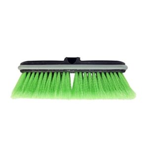 carcarez 10" flow-thru car washing brush head, green