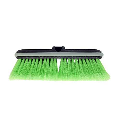 CARCAREZ 10" Flow-Thru Car Washing Brush Head, Green