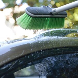 CARCAREZ 10" Flow-Thru Car Washing Brush Head, Green