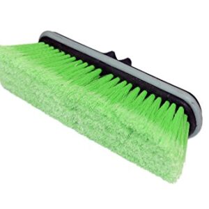 CARCAREZ 10" Flow-Thru Car Washing Brush Head, Green