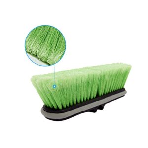 CARCAREZ 10" Flow-Thru Car Washing Brush Head, Green