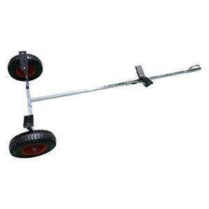 BRIS Stainless Steel Boat Launching Wheels Hand Dolly for Small Inflatable Boat Trailer