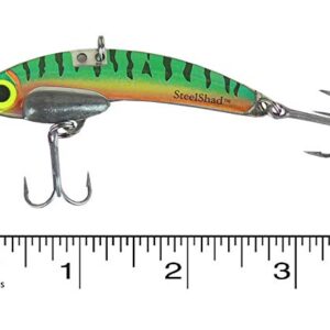 SteelShad - Original Series (3/8 oz) Perch - Bass Fishing Lures - Lipless crankbait for Freshwater Fishing - Long Casting Blade Bait Perfect for Bass, Walleye, Trout