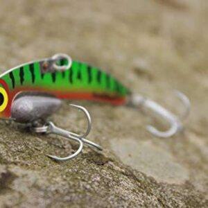SteelShad - Original Series (3/8 oz) Perch - Bass Fishing Lures - Lipless crankbait for Freshwater Fishing - Long Casting Blade Bait Perfect for Bass, Walleye, Trout
