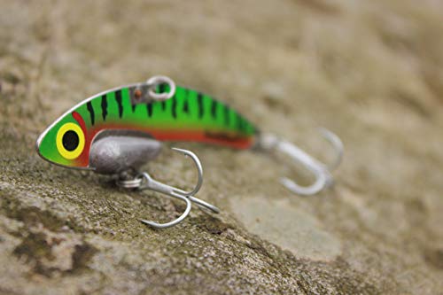 SteelShad - Original Series (3/8 oz) Perch - Bass Fishing Lures - Lipless crankbait for Freshwater Fishing - Long Casting Blade Bait Perfect for Bass, Walleye, Trout