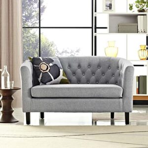 Modway EEI-2614 Prospect Upholstered Contemporary Modern Loveseat In Light Gray