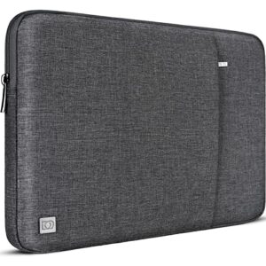 domiso 15.6 inch laptop sleeve case waterproof carrying bag for 15.6" yoga 730 ideapad 530s thinkpad l580/flex 4 5/asus rog zephyrus gx501/dell new latitude 3590/hp elitebook, dark grey