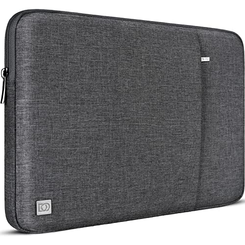 DOMISO 15.6 inch Laptop Sleeve Case Waterproof Carrying Bag for 15.6" Yoga 730 IdeaPad 530S ThinkPad L580/Flex 4 5/ASUS ROG Zephyrus GX501/Dell New Latitude 3590/HP EliteBook, Dark Grey