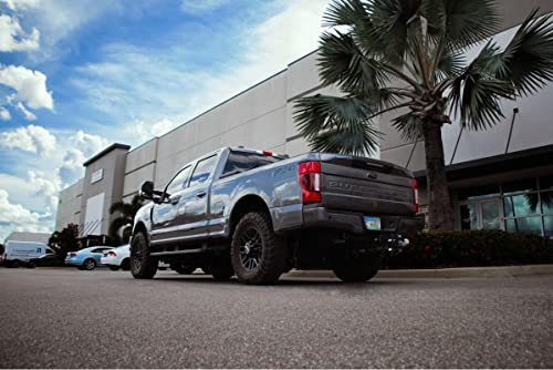 Bulletproof Hitches 3.0" Adjustable Extreme Duty (36,000lb Rating) 4" Drop/Rise Trailer Hitch with 2" and 2 5/16" Dual Ball (Black Textured Powder Coat, Solid Steel)