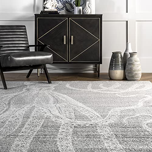 nuLOOM Thomas Paul Octopus Area Rug, 5' x 8', Grey