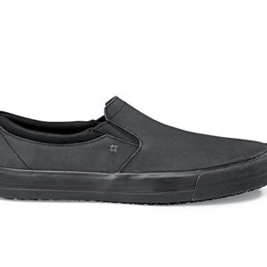 Shoes for Crews Ollie II, Mens, Women's, Unisex Slip Resistant Work Shoe Sneaker, Black Leather, Men's Size 13/Women's Size 14.5