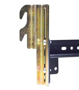 ronin factory hook on bed frame brackets adapter for headboard extra heavy duty, set of 2 brackets with hardware, 711 bracket, bolt-on to hook-on conversion